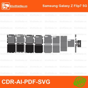 Samsung Galaxy Z Flip7 5G File thiết kế Skin, Template Vector chuẩn cắt decal | KhoThiếtKế.vn