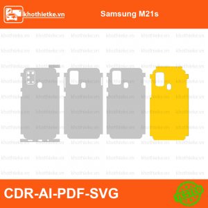 Samsung M21s File thiết kế Skin, Template Vector chuẩn cắt decal | KhoThiếtKế.vn