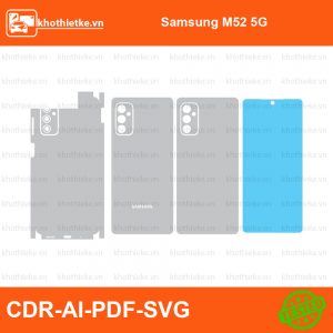 Samsung M52 5G File thiết kế Skin, Template Vector chuẩn cắt decal | KhoThiếtKế.vn