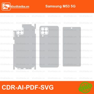 Samsung M53 5G File thiết kế Skin, Template Vector chuẩn cắt decal | KhoThiếtKế.vn