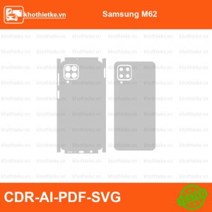 Samsung M62 File thiết kế Skin, Template Vector chuẩn cắt decal | KhoThiếtKế.vn