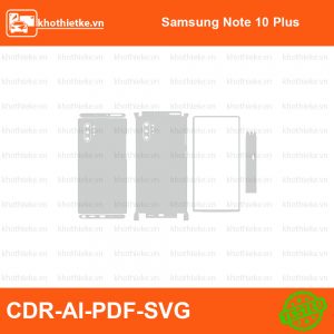 Samsung Note 10 Plus File thiết kế Skin, Template Vector chuẩn cắt decal | KhoThiếtKế.vn