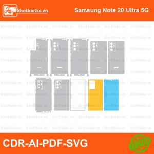 Samsung Note 20 Ultra 5G File thiết kế Skin, Template Vector chuẩn cắt decal | KhoThiếtKế.vn