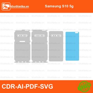 Samsung S10 5g File thiết kế Skin, Template Vector chuẩn cắt decal | KhoThiếtKế.vn
