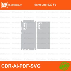 Samsung S20 Fe File thiết kế Skin, Template Vector chuẩn cắt decal | KhoThiếtKế.vn