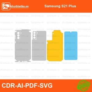 Samsung S21 Plus File thiết kế Skin, Template Vector chuẩn cắt decal | KhoThiếtKế.vn