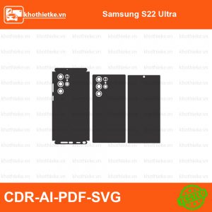 Samsung S22 Ultra File thiết kế Skin, Template Vector chuẩn cắt decal | KhoThiếtKế.vn