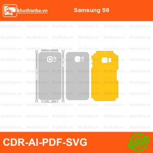 Samsung S6 File thiết kế Skin, Template Vector chuẩn cắt decal | KhoThiếtKế.vn