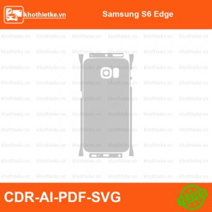 Samsung S6 Edge File thiết kế Skin, Template Vector chuẩn cắt decal | KhoThiếtKế.vn