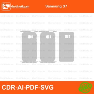 Samsung S7 File thiết kế Skin, Template Vector chuẩn cắt decal | KhoThiếtKế.vn