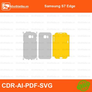 Samsung S7 Edge File thiết kế Skin, Template Vector chuẩn cắt decal | KhoThiếtKế.vn