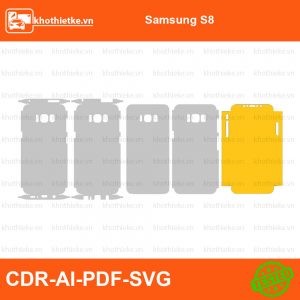 Samsung S8 File thiết kế Skin, Template Vector chuẩn cắt decal | KhoThiếtKế.vn