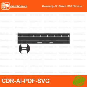 Samyang AF 24mm F2.8 FE lens File thiết kế Skin máy ảnh & Lens, Template Vector chuẩn cắt decal | KhoThiếtKế.vn