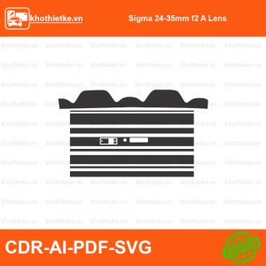 Sigma 24-70mm F2.8 Art for Sony Lens File thiết kế Skin máy ảnh & Lens, Template Vector chuẩn cắt decal | KhoThiếtKế.vn
