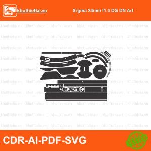 Sigma 28-300mm f 3.5-6.3 Lens File thiết kế Skin máy ảnh & Lens, Template Vector chuẩn cắt decal | KhoThiếtKế.vn