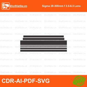 Sigma 28-45mm f1.8 DG DN Art for Sony E File thiết kế Skin máy ảnh & Lens, Template Vector chuẩn cắt decal | KhoThiếtKế.vn