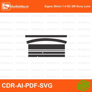 Sigma 30mm F1.4 Art for Canon  Nikon Lens File thiết kế Skin máy ảnh & Lens, Template Vector chuẩn cắt decal | KhoThiếtKế.vn