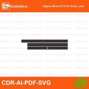 Sigma 35mm F1.2 Art for Sony Lens File thiết kế Skin máy ảnh & Lens, Template Vector chuẩn cắt decal | KhoThiếtKế.vn
