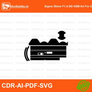 Sigma 35mmA Lens File thiết kế Skin máy ảnh & Lens, Template Vector chuẩn cắt decal | KhoThiếtKế.vn