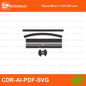 Sigma 65mm f2 DG DN Contemporary for Sony E File thiết kế Skin máy ảnh & Lens, Template Vector chuẩn cắt decal | KhoThiếtKế.vn
