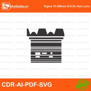 Sigma 70-200mm f2.8 DG DN File thiết kế Skin máy ảnh & Lens, Template Vector chuẩn cắt decal | KhoThiếtKế.vn