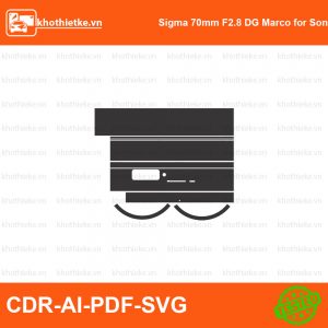 Sigma 85 F1.4 DN 77mm for Sony Lens File thiết kế Skin máy ảnh & Lens, Template Vector chuẩn cắt decal | KhoThiếtKế.vn