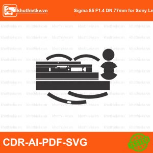 Sigma 85 mmA vs 35mmA Lens File thiết kế Skin máy ảnh & Lens, Template Vector chuẩn cắt decal | KhoThiếtKế.vn