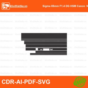 Sigma APO 70-200mm F2.8 DG HSM Lens File thiết kế Skin máy ảnh & Lens, Template Vector chuẩn cắt decal | KhoThiếtKế.vn