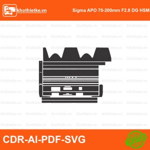 Sigma-24-35mm Art for Canon-Nikon Lens File thiết kế Skin máy ảnh & Lens, Template Vector chuẩn cắt decal | KhoThiếtKế.vn