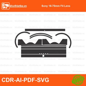 Sony 16-70mm F4 Lens File thiết kế Skin máy ảnh & Lens, Template Vector chuẩn cắt decal | KhoThiếtKế.vn