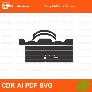 Sony 24-70mm F4 Lens File thiết kế Skin máy ảnh & Lens, Template Vector chuẩn cắt decal | KhoThiếtKế.vn