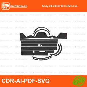 Sony 24-70mm f2.8 GM Lens File thiết kế Skin máy ảnh & Lens, Template Vector chuẩn cắt decal | KhoThiếtKế.vn