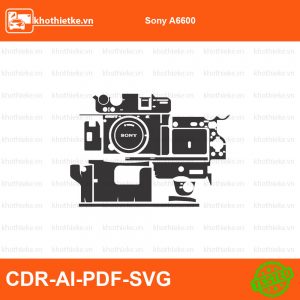 Sony A7 III File thiết kế Skin máy ảnh & Lens, Template Vector chuẩn cắt decal | KhoThiếtKế.vn