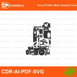Sony A7C Mark II 2023 File thiết kế Skin máy ảnh & Lens, Template Vector chuẩn cắt decal | KhoThiếtKế.vn