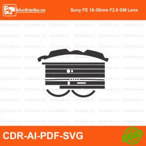 Sony FE 16-35mm F2.8 GM Lens File thiết kế Skin máy ảnh & Lens, Template Vector chuẩn cắt decal | KhoThiếtKế.vn