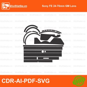 Sony FE 24-70mm GM Lens File thiết kế Skin máy ảnh & Lens, Template Vector chuẩn cắt decal | KhoThiếtKế.vn