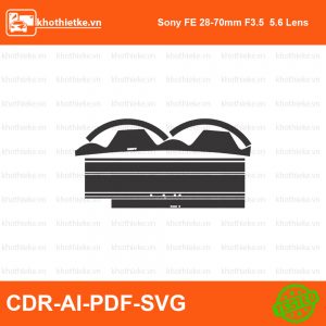 Sony FE 28-70mm F3.5  5.6 Lens File thiết kế Skin máy ảnh & Lens, Template Vector chuẩn cắt decal | KhoThiếtKế.vn