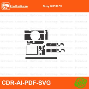 Sony wx500 File thiết kế Skin máy ảnh & Lens, Template Vector chuẩn cắt decal | KhoThiếtKế.vn