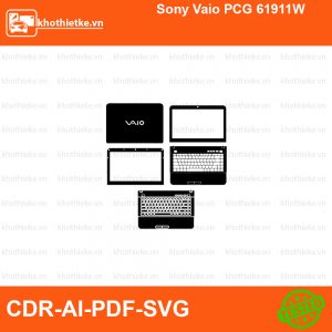 Sony Vaio PCG 61911W File thiết kế Skin, Template Vector chuẩn cắt decal | KhoThiếtKế.vn