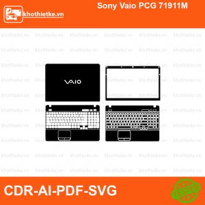 Sony Vaio PCG 71911M File thiết kế Skin, Template Vector chuẩn cắt decal | KhoThiếtKế.vn