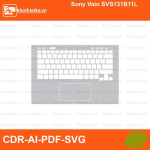 Sony Vaio SVS131B11L File thiết kế Skin, Template Vector chuẩn cắt decal | KhoThiếtKế.vn