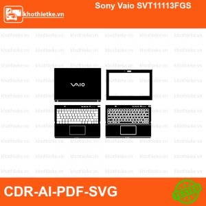 Sony Vaio SVT11113FGS File thiết kế Skin, Template Vector chuẩn cắt decal | KhoThiếtKế.vn