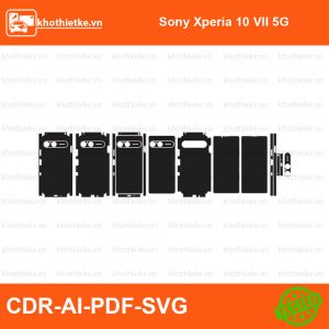 Sony Xperia 10 VII 5G File thiết kế Skin, Template Vector chuẩn cắt decal | KhoThiếtKế.vn