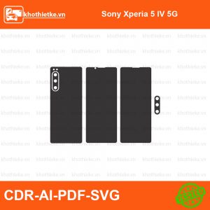 Sony Xperia 5 IV 5G File thiết kế Skin, Template Vector chuẩn cắt decal | KhoThiếtKế.vn