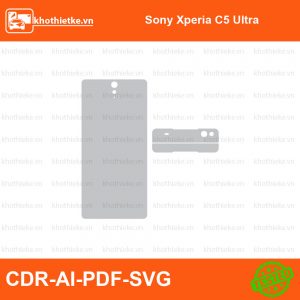 Sony Xperia C5 Ultra File thiết kế Skin, Template Vector chuẩn cắt decal | KhoThiếtKế.vn