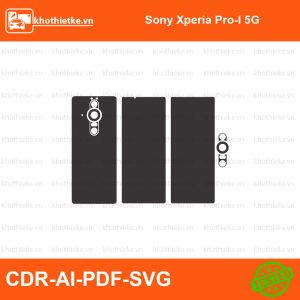 Sony Xperia Pro-I 5G File thiết kế Skin, Template Vector chuẩn cắt decal | KhoThiếtKế.vn