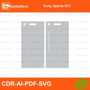 Sony Xperia XZ1 File thiết kế Skin, Template Vector chuẩn cắt decal | KhoThiếtKế.vn