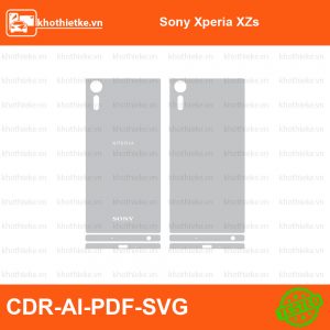 Sony Xperia XZs File thiết kế Skin, Template Vector chuẩn cắt decal | KhoThiếtKế.vn