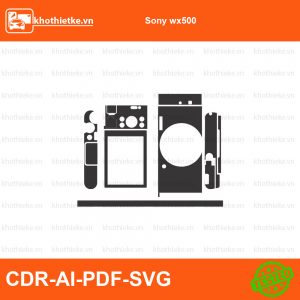 Sony ZV-E10 Mark II  Cut File File thiết kế Skin máy ảnh & Lens, Template Vector chuẩn cắt decal | KhoThiếtKế.vn