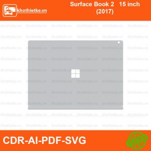 Surface Book 2 15 inch (2017) File thiết kế Skin, Template Vector chuẩn cắt decal | KhoThiếtKế.vn